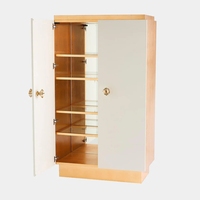 Meuble de salon en bois de haute qualité avec zone de rangement suspendue, armoire multi-rangements segmentée de grande taille