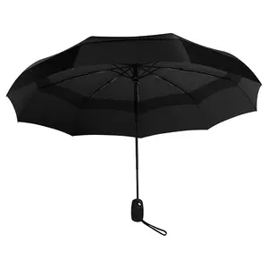 Best Verkopende Amazon Regen Of Glans Dual-Layer Ademende Zon-Paraplu Reizen Winddichte Paraplu