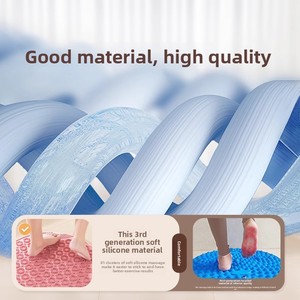 Soft Silicone Ultra-Slow Round Acupressure Mat In-Place Jogging Foot Massage Pad Indoor Foot Roller Mat for <b>Running</b> Sports - Product Image 2