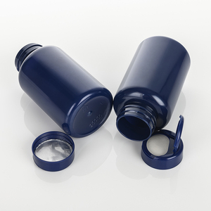 Flacone in PET blu da 200cc per medicinali, vitamine, pillole e capsule, per uso alimentare - Product Image 5