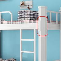 Lit superposé moderne en métal avec cadre en acier et échelle pour dortoir, chambre à coucher, appartement - Double couche durable pour enfants et adultes, garantie 3 ans
