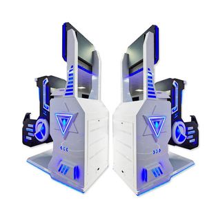 เก้าอี้ VR หมุนได้ 360 องศา เกม VR 9D โครงสร้างโลหะไฟเบอร์กลาส สำหรับใช้ในร่ม ห้างสรรพสินค้า สวนสาธารณะ ขายดี - Product Image 4