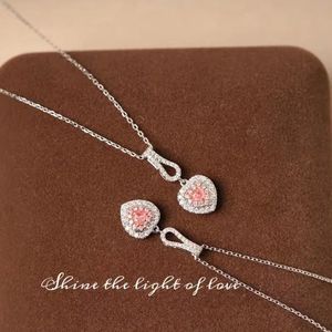 Collar con Colgante de Corazón de Diamantes en Oro de 18K Xinfly, Joyería de Diamantes en Oro Puro de 18k - Product Image 2