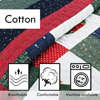 Couvre-lit en plaid australien pour Noël, ensemble de literie taille Queen, literie en tissu polyester personnalisée, literie en lin français