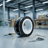 Joint à double sphère doublé de PTFE pour extrudeuse à vis simple, résistant aux acides