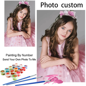 Peinture personnalisée par numéros pour adultes, Kits de <span class=keywords><strong>Photo</strong></span>, livraison directe, <span class=keywords><strong>Photo</strong></span>, à l'huile, acrylique, <span class=keywords><strong>sur</strong></span> <span class=keywords><strong>toile</strong></span>, personnalité, DIY bricolage - Product Image 3