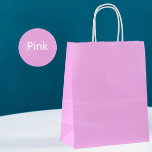 Bolsa de compras de alta calidad, bolsa de papel marrón Kraft personalizada para alimentos con asa - Product Image 5