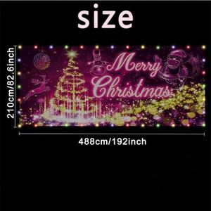 Nouveau produit promotionnel, conception personnalisée, bannière de porte de garage, drapeau, fanion, imperméable, Joyeux Noël - Product Image 3