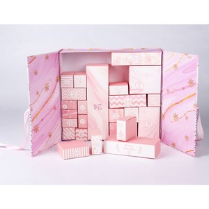 Luxury Gift Set <b>Candy</b> Chocolate Double Door <b>Box</b> Paper Countdown <b>Box</b> Beauty CosmeticsPackaging Arrival Calendar <b>Box</b>, Customizable - Product Image 3