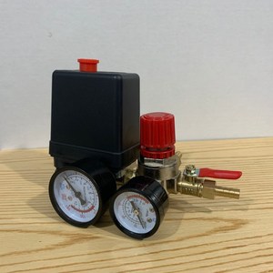 Régulateur d'air Ylbeng 0,8 MPA avec manomètre et robinet à bille pour compresseur d'air - Product Image 1