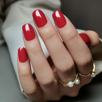 Fournisseur d'ongles personnalisé 32 pièces en acrylique conçu par pression sur les ongles Art fait à la main court carré Gel presse sur les ongles