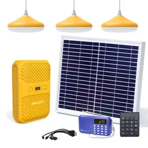 Red pagar ir recargable de energía Solar Kit de iluminación