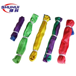 Eslinga de cincha redonda y suave de 5 toneladas con doble hebilla para grúa, producción de fábrica - Product Image 3