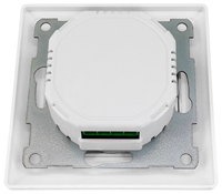 Appareil pour maison intelligente Zigbee 3.0, variateur de lumière à bord traîsadé avec plaque murale blanche, interrupteur Zigbee rotatif Compatible avec Alexa