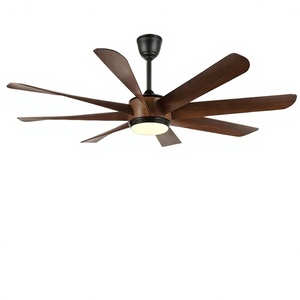 Nordic Living Room <strong>Large</strong> Size <strong>Ceiling</strong> Fan <strong>Lamp</strong> Remote Control LED Frequency Conversion Mute Zhongshan ABS 220V - Product Image 1