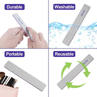 Lime à ongles double face en éponge grain 100/180, bâton de ponçage pour le façonnage des ongles, le ponçage de surface et le retrait de vernis – Outils de beauté