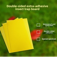 Piège à insectes volants double face jaune blanc Abeille collante Tueur de mouches des fruits Verger Lutte antiparasitaire jetable Usage domestique