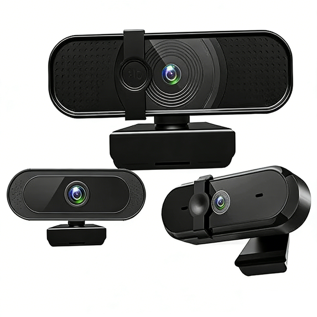4K Ultra HD Wireless Auto Focus Wide Angle USB-C External Desktop Laptop Webcam for Online Teaching Office Conference Live
