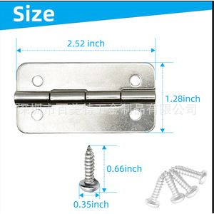 Igloo Stainless Steel Hinges 304 Material Surface Mount Industrial Design For Insulated Box #2400 - Product Image 2