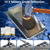 Protection d'écran en verre trempé 3 en 1 pour téléphone, protection d'objectif d'appareil photo, film de protection pour téléphone portable, étui pour Samsung Galaxy S25 S26 Plus ultra