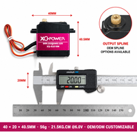 Servomoteur à couple élevé XQ POWER XQ-S3218M 20KG en aluminium pour coque intermédiaire, étanche PWM, pour RC, vente en gros OEM