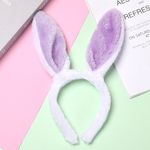 DAMAI Wholesale Plush Bunny Ear Headbands for Kids & Adults Cute Rabbit Hair Hoop Hair Accessories Fashionable Hair Decorations - Product Image 5
