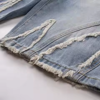 Shorts en jean personnalisés pour hommes, style streetwear, 100% coton respirant, indispensables pour l'été, shorts en jean sur mesure, fabrication OEM