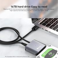 Câble adaptateur USB 3.0 SATA Biaze 5 Gbps UASP pour SSD 2,5 pouces, HDD 3,5 pouces, lecteurs DVD/CD, gaine PVC, compatible Plug & Play Mac, en cuivre pur