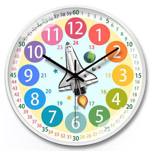 <span class=keywords><strong>Reloj</strong></span> de Pared REIDA <span class=keywords><strong>para</strong></span> Niños, Aprendizaje de <span class=keywords><strong>la</strong></span> <span class=keywords><strong>Hora</strong></span>, Sin Tictac, Funciona con Pilas, <span class=keywords><strong>Reloj</strong></span> Educativo Pequeño <span class=keywords><strong>para</strong></span> Niños - Product Image 3