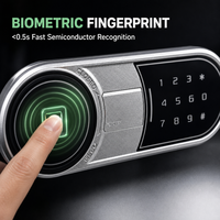 Serrure électronique intelligente de sécurité SY-889-Z compatible Tuya avec télécommande sans fil et empreinte digitale
