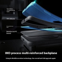 Kaou Compatible para Mate70RS Luxury TPU Funda protectora de teléfono de gama alta a prueba de golpes Lente magnética mate Cobertura completa