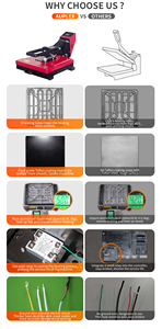 Cho auplex 38x38 nhãn hiệu áp lực cao T-Shirt truyền nhiệt in ấn nhãn tem nóng máy Điều kiện Mới phẳng máy in - Product Image 2