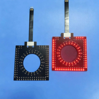 Commutateur à membrane FPC à film mince électronique personnalisé avec rétroéclairage LED LGF, étanche, à dôme métallique, pour applications de contrôle industriel