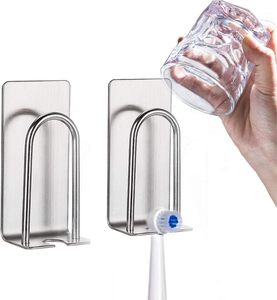 Échantillon gratuit, vente chaude, porte-brosse à dents mural en acier inoxydable - Product Image 1