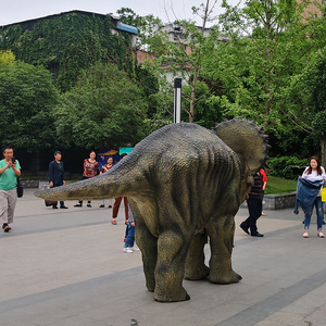 2 personnes Marche Animatronique Réaliste Dinosaure <span class=keywords><strong>triceratops</strong></span> costume - Product Image 4