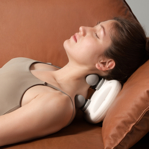 Nuevo masajeador eléctrico de pistola de Fascia de cuatro cabezales con función de vibración para masaje de producto de regalo corporal - Product Image 4