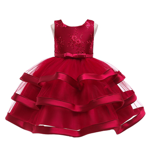 Vente en gros de robes de fête pour filles de <span class=keywords><strong>6</strong></span> à 14 <span class=keywords><strong>ans</strong></span>, robes de princesse fleuries pour mariage, jolies robes pour bébés filles - Product Image 1