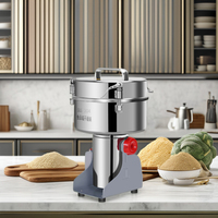 Mini usage domestique 2500G broyeur de poudre petites épices Grains maïs noix café cacao cacahuète soja herbes sésame moulin à farine Machine