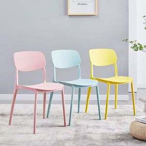 PP Modern Contemporary Farmhouse Outdoor Restaurant Chairs Simple Backrest Desks Stools Food Stalls Milk Tea Fast Food <b>Chess</b> - Product Image 1