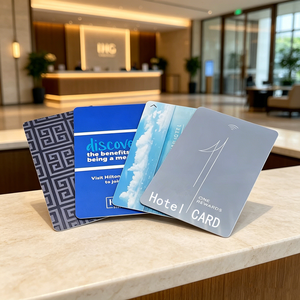 การเข้ารหัสแบบกำหนดเองสำหรับชิป 1K F08 PVC NFC RFID มินิแท็กกันน้ำ บัตรคีย์การ์ดสำหรับการชำระเงิน 13.56MHz สำหรับโรงแรม - Product Image 1