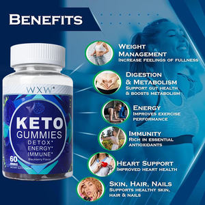 Stock WXW Keto Promover la digestión Gummies Suprimir el apetito Keto Gummy Keto ACV Adelgazante Detox Peso Managemnet Gummy - Product Image 3
