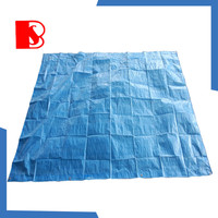 Bâche imperméable de haute qualité en PE pour la protection contre la pluie en extérieur, l'ombrage des toits, la prévention de la pluie et la protection solaire