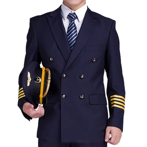Uniforme de Piloto de Aerolínea Personalizado a Precio de Fábrica, Disfraz de Capitán para Hombres y Mujeres - Product Image 1
