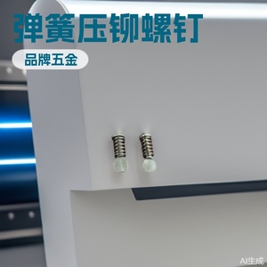 Rivets à ressort en acier Yihong Hardware, tête bombée, sans revêtement, placage zinc brillant, 4,98 mm - Product Image 2