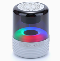 Cadeau d'entreprise promotionnel, portable, alimenté par énergie solaire DC pour haut-parleur V2.1, autonomie de la batterie de 15 à 20 heures, support de téléphone LED RGB, radio FM