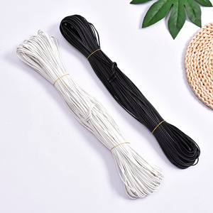 Factory direct supply of PU <b>leather</b> cord and strap four-fold thin strip jewelry accessories DIY handmade clothing <b>bracelets</b> - Product Image 2