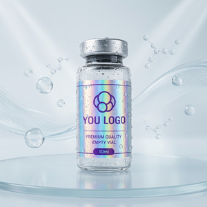 Étiquette de flacon holographique personnalisée, durable, imperméable, 3 ml, 10 ml, étiquette adhésive pour flacon - Product Image 1
