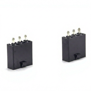 ขั้วต่อแบบเวเฟอร์พินเฮดเดอร์ แถวเดียว แบบตรง PC3.5 PA66-V2 สีดำ 1*3P - Product Image 1