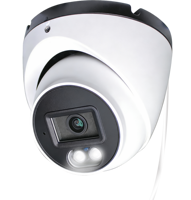 2MP Analog Security Turret Camera,4-in-1(TVI/CVI/AHD/CVBS),Color-Vu,F1.0 Super Aperture,Full Color,Built-in Mic,Full Metal,NTSC