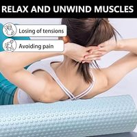 Rouleau en mousse EVA pour la relaxation musculaire, l'exercice de yoga et la remise en forme à domicile